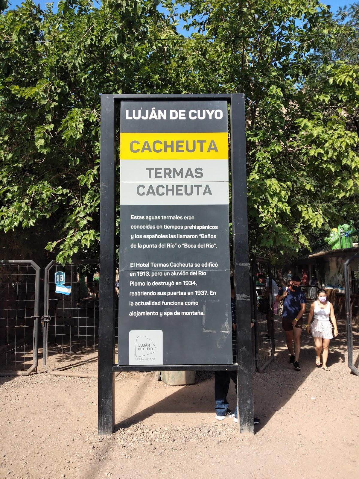 Entrance to the Cacheuta Hot Springs