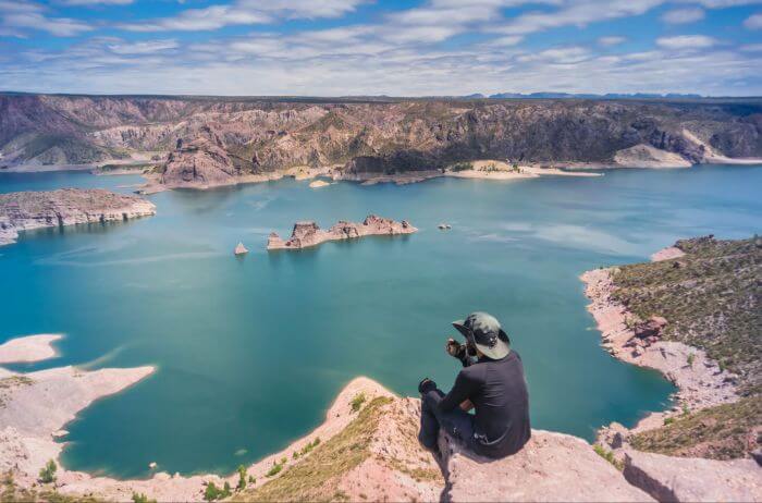 Photo of the Los Reyunos Dam