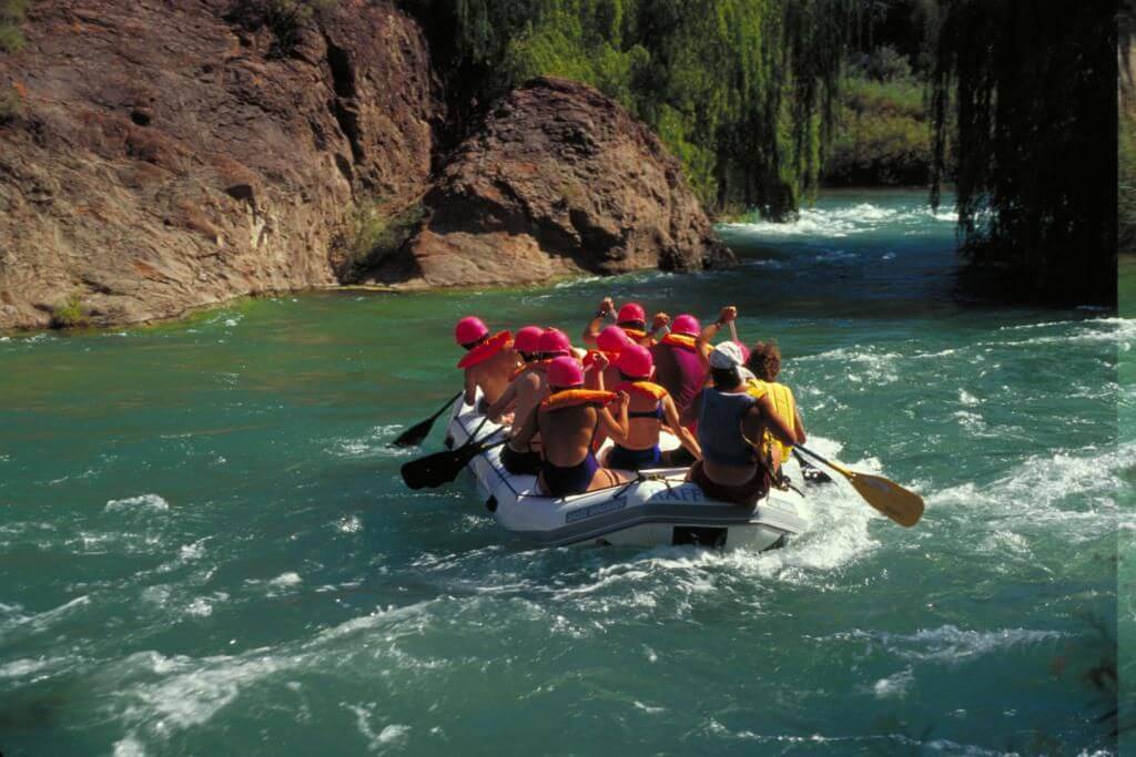 Rafting en el Dique Los Reyunos